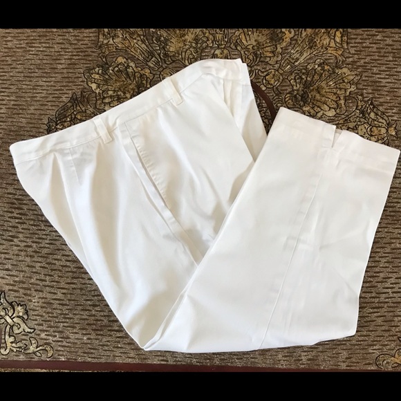 J Peterman White Capri Pant GUC Sz 16 - Picture 3 of 7